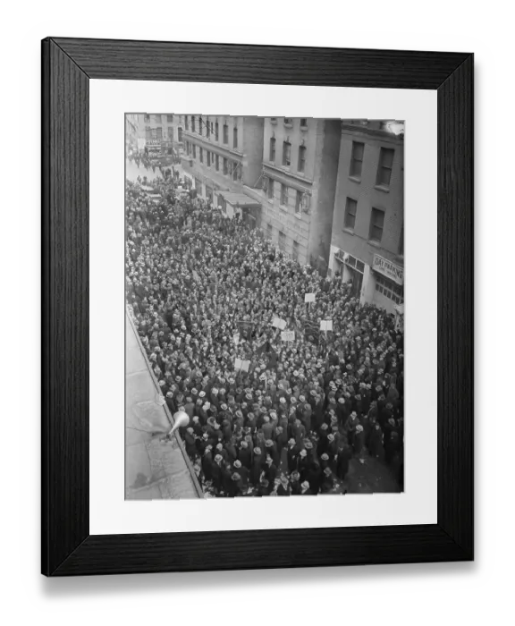 Framed Print : Protest for Premier Dollfuss Framed Print : Protest for Premier Dollfuss