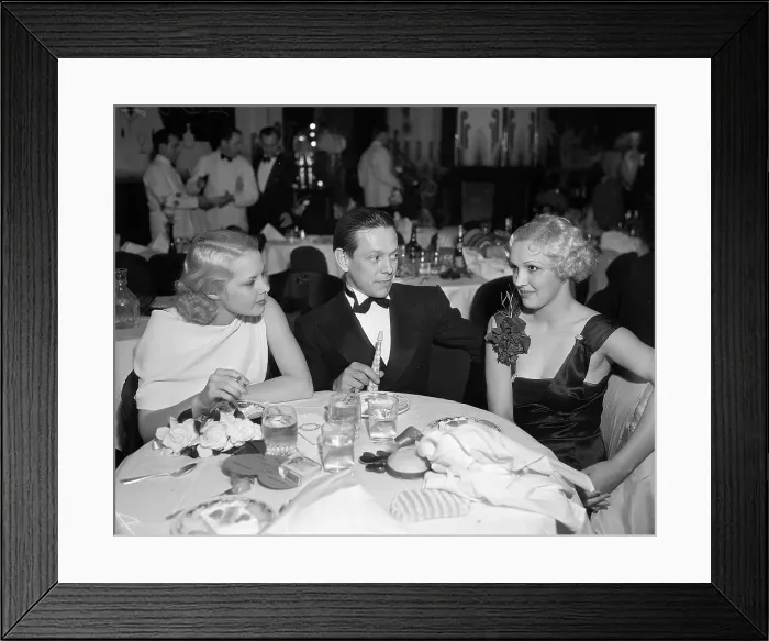 Framed Print : Three Friends Enjoying Opening Night