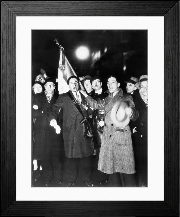 Framed Print : Man with Head Wound in Labor March in Paris Framed Print : Man with Head Wound in Labor March in Paris