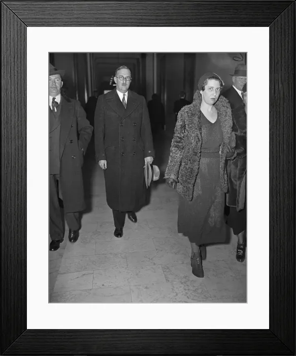 Framed Print : Portrait of William E Boeing Leaving Inquiry Framed Print : Portrait of William E Boeing Leaving Inquiry