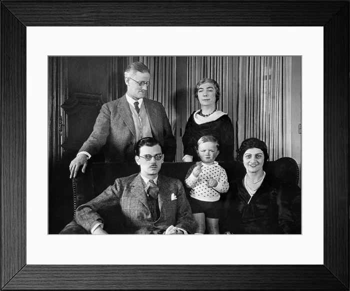 Framed Print : James Joyce with Family Framed Print : James Joyce with Family