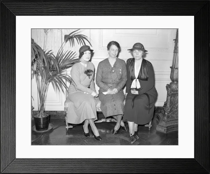 Framed Print : Eleanor Roosevelt with Mrs. Rumsey and Isabell Greenway Framed Print : Eleanor Roosevelt with Mrs. Rumsey and Isabell Greenway