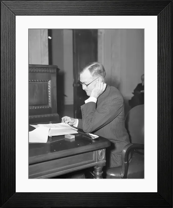 Framed Print : William Boeing Testifying Framed Print : William Boeing Testifying