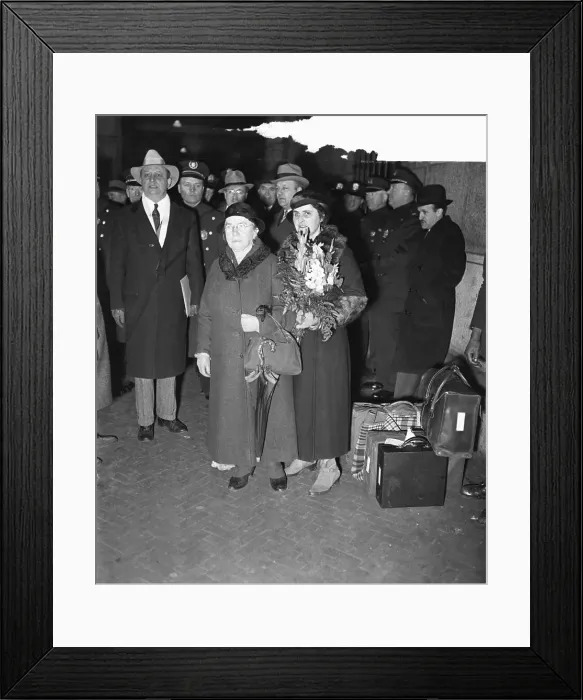 Framed Print : Emma Goldman Standing with Her Niece Framed Print : Emma Goldman Standing with Her Niece