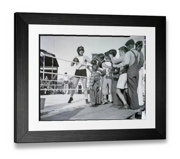 Framed Print : Tommy Loughran Gives Kids Pointers