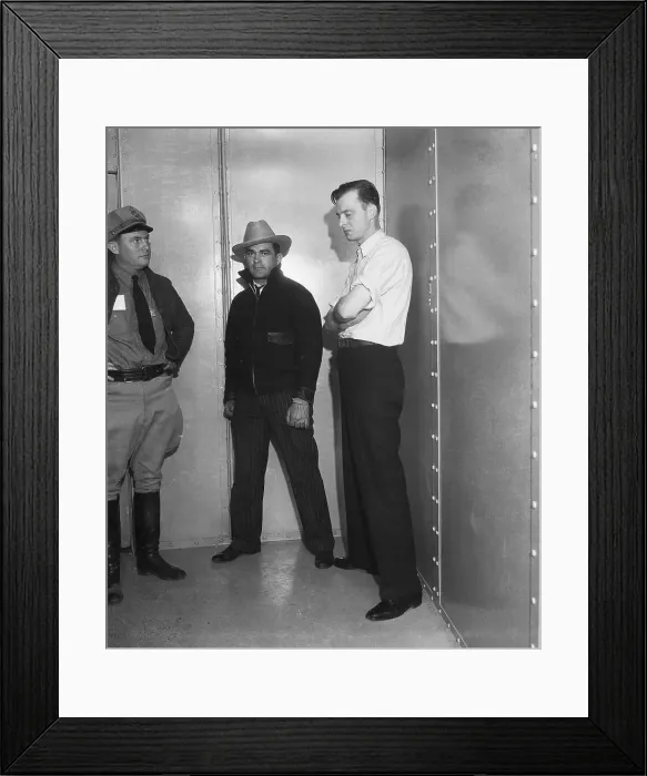 Framed Print : Harry Pierpont Detained by Police Framed Print : Harry Pierpont Detained by Police