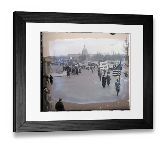 Framed Print : Post Office Workers Walk in DC Framed Print : Post Office Workers Walk in DC
