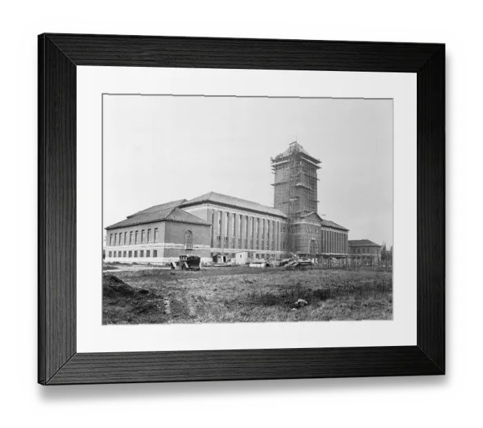 Framed Print : Library near Completion