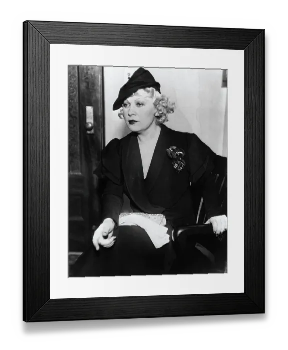 Framed Print : Portrait of Mae West