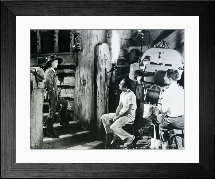 Framed Print : Greta Garbo With Rouben Mamoulian on Movie Set Framed Print : Greta Garbo With Rouben Mamoulian on Movie Set