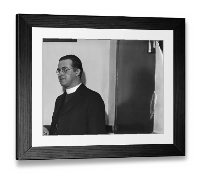 Framed Print : George Lemaitre and Father Stanford Framed Print : George Lemaitre and Father Stanford