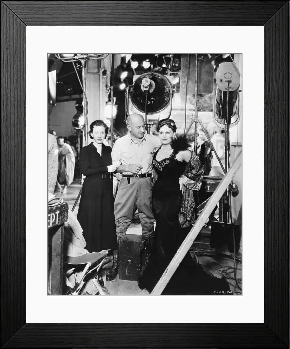Framed Print : Cecil B. DeMille With Daughters
