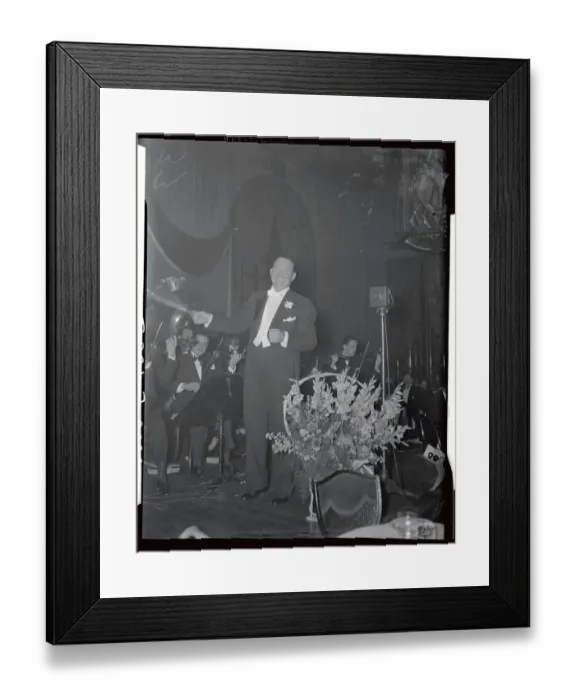 Framed Print : Paul Whitman Directing Band Framed Print : Paul Whitman Directing Band