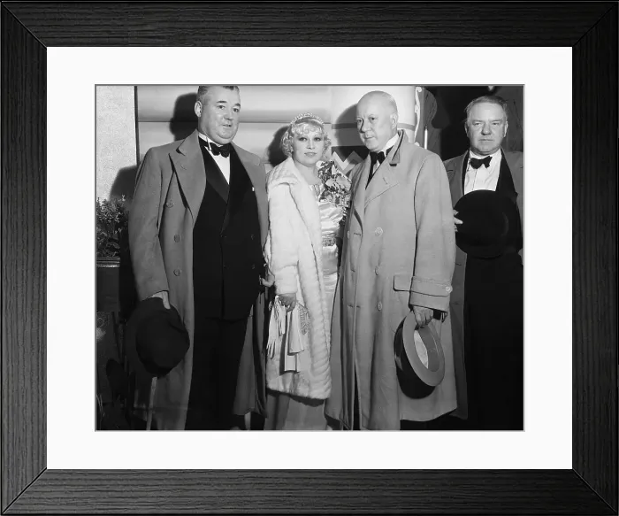 Framed Print : Entertainers Posing Together Framed Print : Entertainers Posing Together
