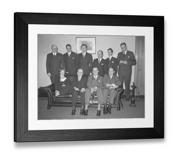 Framed Print : Amelia Earhart Posing with Aviation Officials Framed Print : Amelia Earhart Posing with Aviation Officials