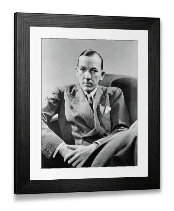 Framed Print : Portrait of Playwright and Composer Noel Coward Framed Print : Portrait of Playwright and Composer Noel Coward