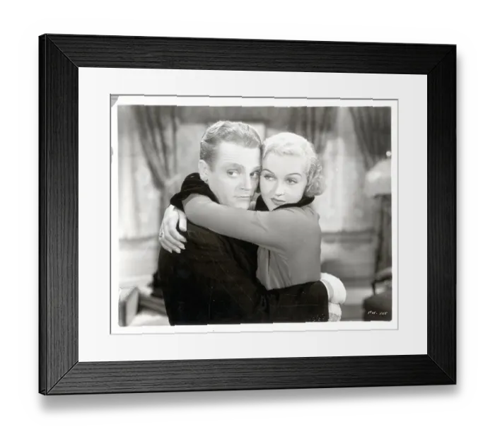 Framed Print : James Cagney Hugging Patricia Ellis