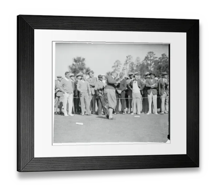 Framed Print : Bobby Jones Swinging His Golf Club Framed Print : Bobby Jones Swinging His Golf Club