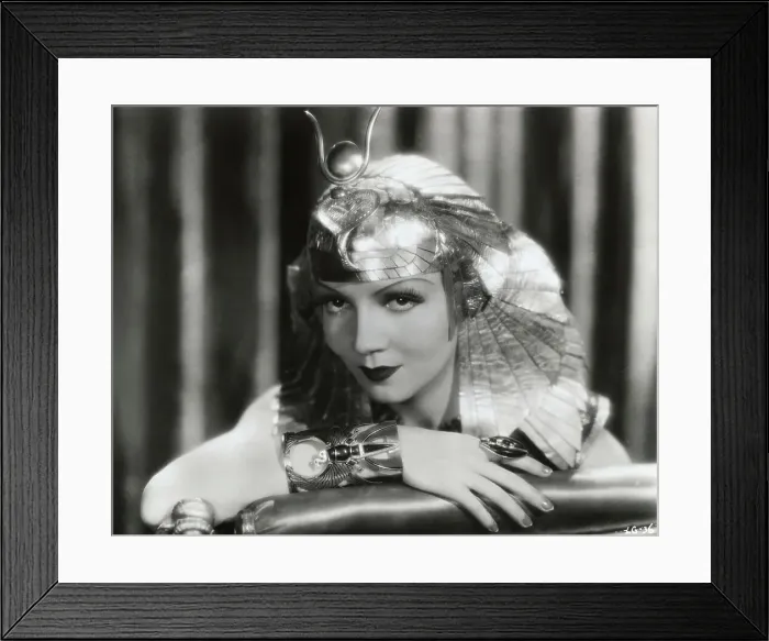Framed Print : Close up Portrait of Claudette Colbert as Cleopatra Framed Print : Close up Portrait of Claudette Colbert as Cleopatra