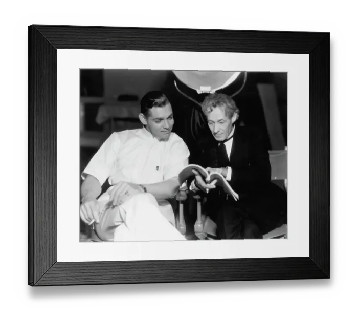 Framed Print : Clark Gable & Henry Walthall Read Lines Framed Print : Clark Gable & Henry Walthall Read Lines