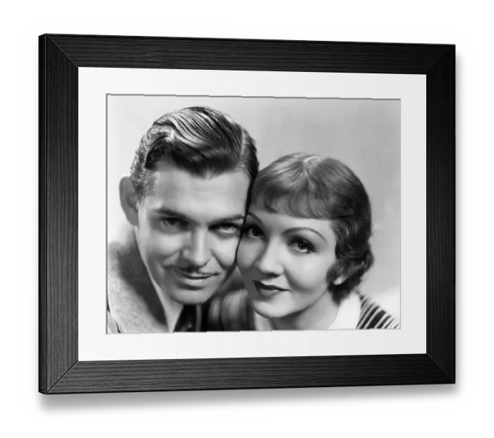 Framed Print : Clark Gabel and Claudette Colbert Framed Print : Clark Gabel and Claudette Colbert