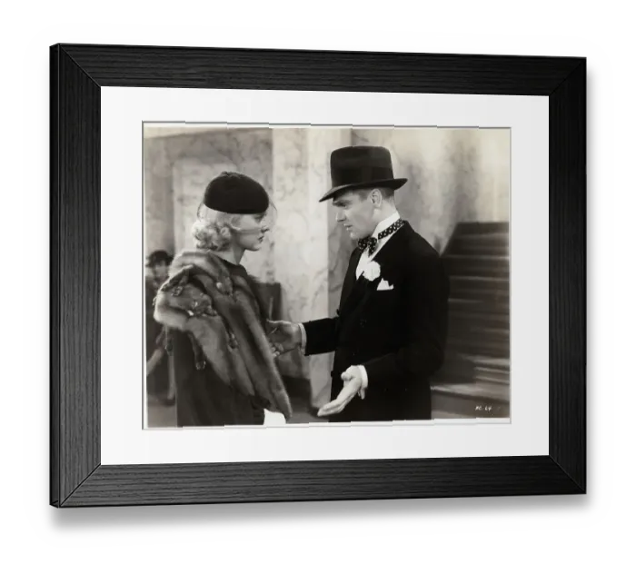 Framed Print : B.Davis & J.Cagney In Jimmy The Gent Framed Print : B.Davis & J.Cagney In Jimmy The Gent