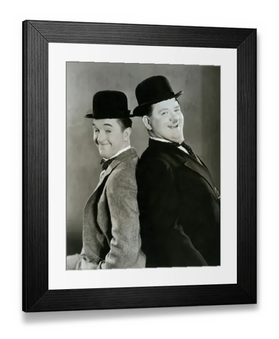 Framed Print : Laurel and Hardy Framed Print : Laurel and Hardy