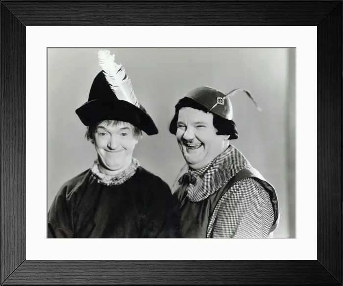 Framed Print : Scene from a Laurel and Hardy Film Framed Print : Scene from a Laurel and Hardy Film