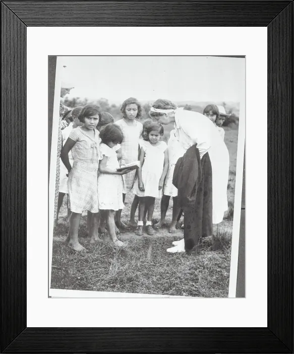 Framed Print : School Girl Reading to Eleanor Roosevelt Framed Print : School Girl Reading to Eleanor Roosevelt
