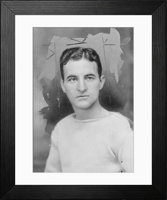 Framed Print : Portrait of Basetball Player Clair Bee Framed Print : Portrait of Basetball Player Clair Bee