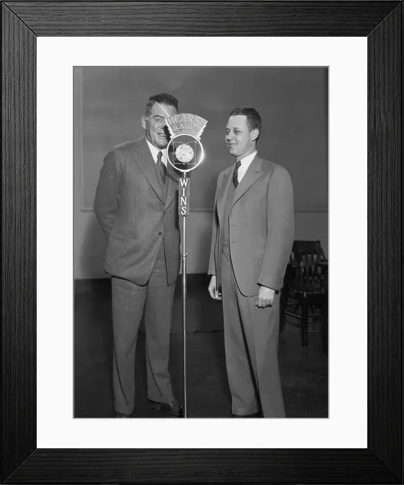 Framed Print : Earl Harper and Floyd Gibbons Framed Print : Earl Harper and Floyd Gibbons