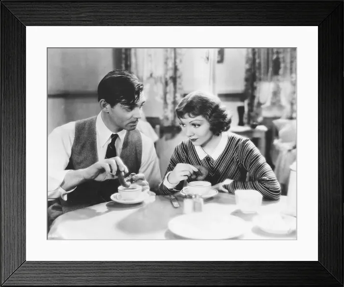 Framed Print : Clark Gable and Claudette Colbert Framed Print : Clark Gable and Claudette Colbert