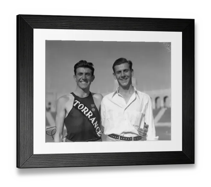 Framed Print : Louis Zamperini with his brother Framed Print : Louis Zamperini with his brother
