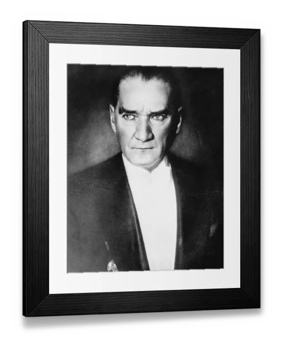 Framed Print : Portrait of President Kemal Ataturk of Turkey Framed Print : Portrait of President Kemal Ataturk of Turkey
