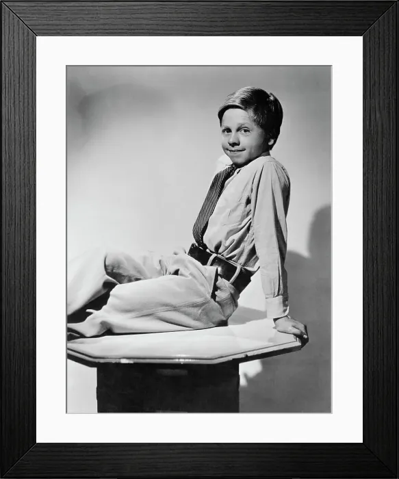 Framed Print : Portrait of Mickey Rooney Framed Print : Portrait of Mickey Rooney