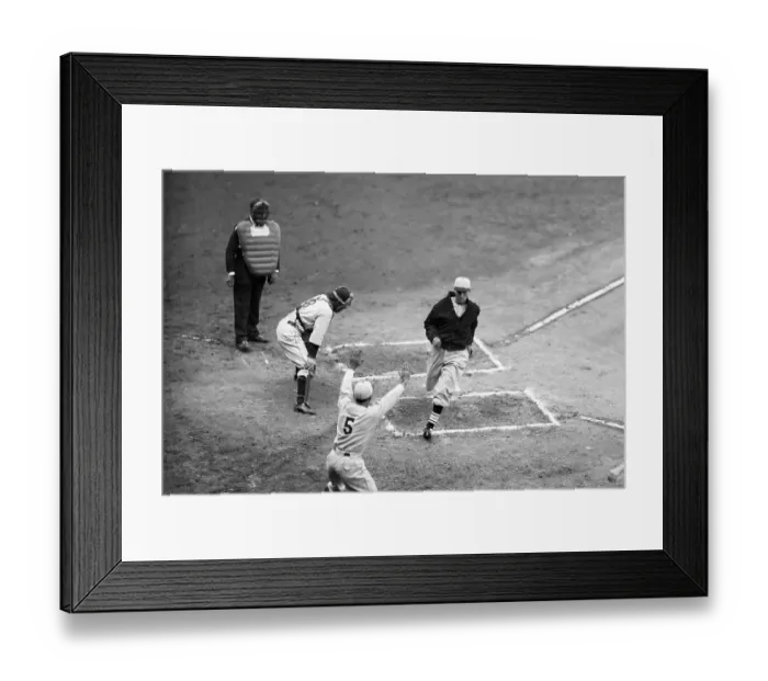 Framed Print : Dizzy Dean Crossing Home Plate Framed Print : Dizzy Dean Crossing Home Plate