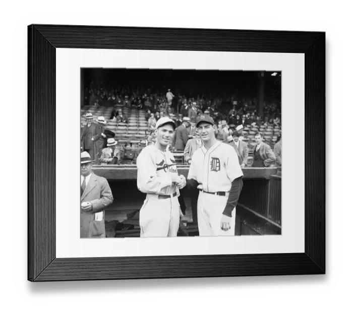 Framed Print : Schoolboy Rowe Posing W / Dizzy Dean Framed Print : Schoolboy Rowe Posing W / Dizzy Dean