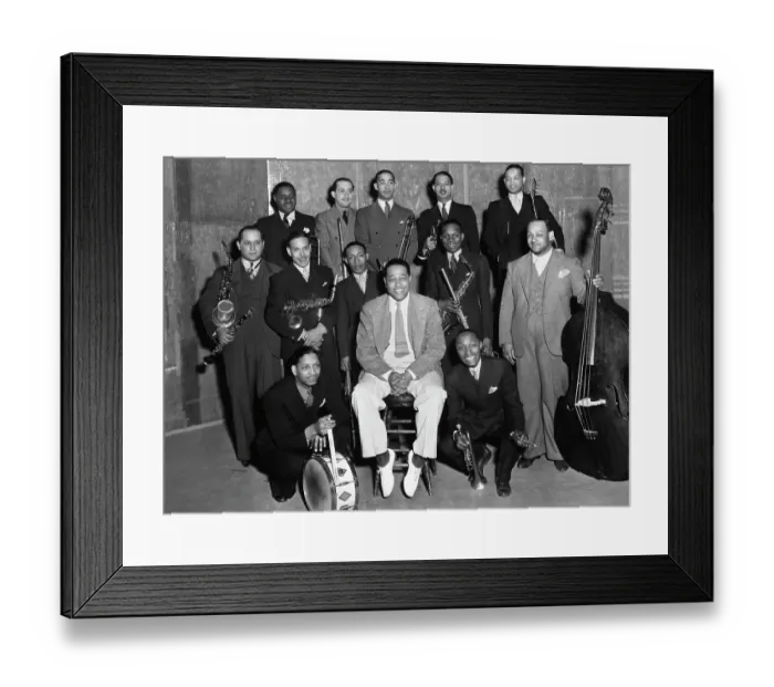 Framed Print : Duke Ellington With His Band