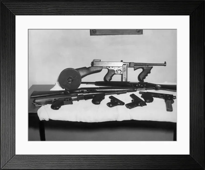 Framed Print : Dillinger's Guns Framed Print : Dillinger's Guns