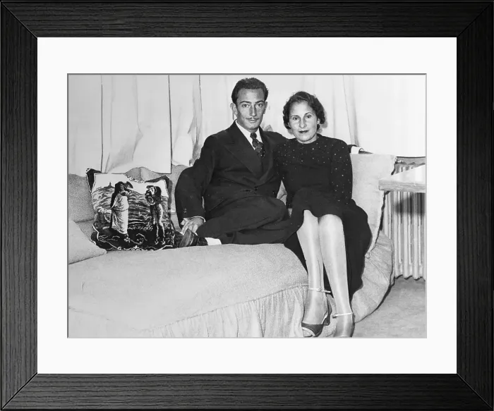 Framed Print : Salvador Dali and Gala Eluard in Dali's Studio Framed Print : Salvador Dali and Gala Eluard in Dali's Studio