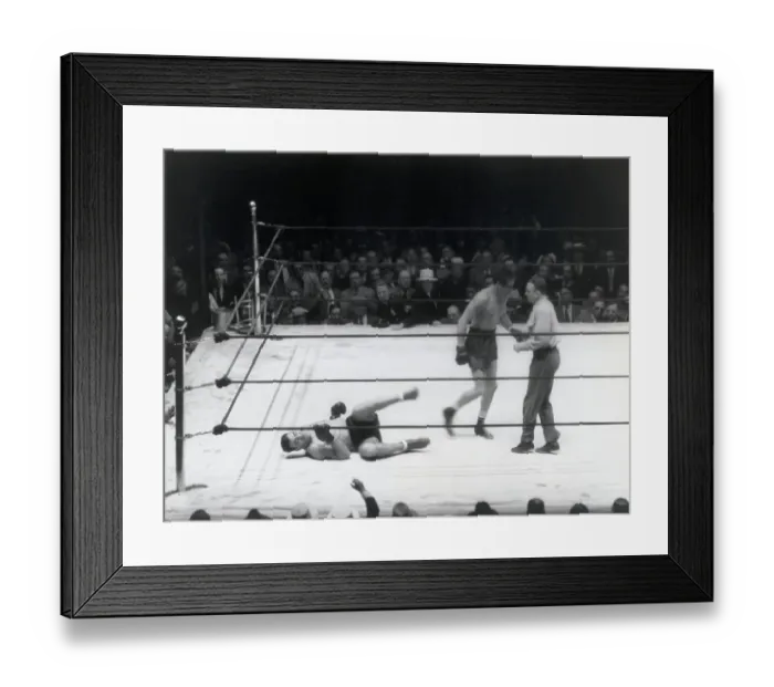 Framed Print : Boxing Match Action Framed Print : Boxing Match Action