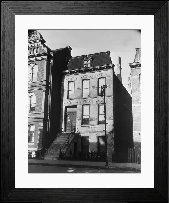 Framed Print : The House Of The Great Fire Of Chicago