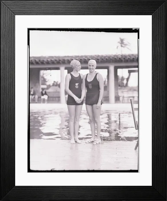 Framed Print : Susan Robertson Congratulating Lenore Knight Framed Print : Susan Robertson Congratulating Lenore Knight
