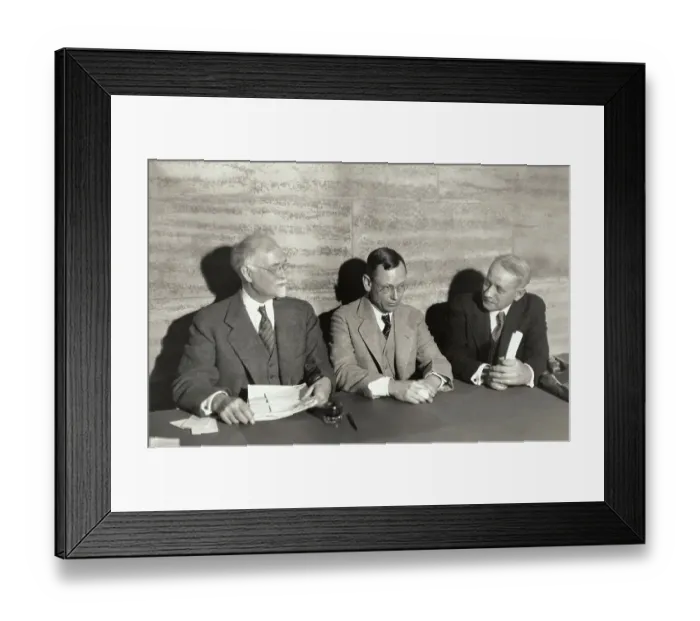 Framed Print : Irving Fisher Sitting with Colleagues Framed Print : Irving Fisher Sitting with Colleagues