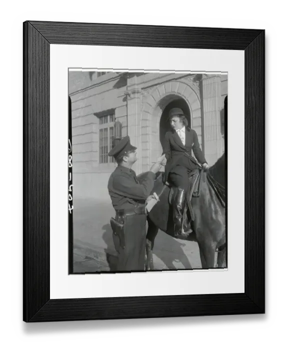 Framed Print : Frances Drake and L.B. Pearson Framed Print : Frances Drake and L.B. Pearson