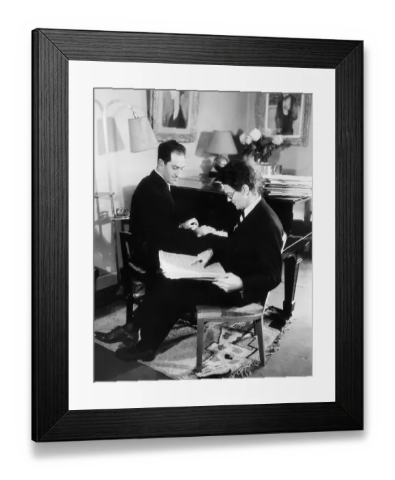 Framed Print : George Gershwin with William Daley Framed Print : George Gershwin with William Daley