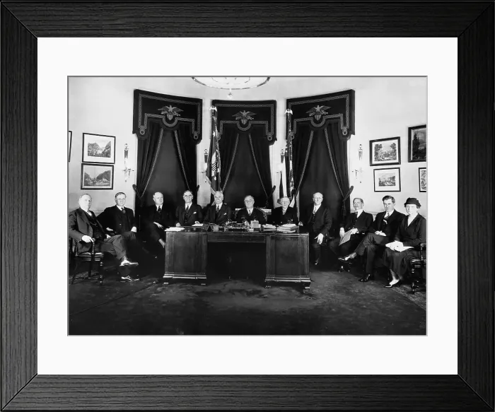 Framed Print : President Roosevelt and His First Cabinet Framed Print : President Roosevelt and His First Cabinet