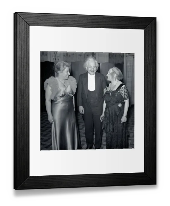Framed Print : Albert Einstein and Wife with Theresa M Durlach Framed Print : Albert Einstein and Wife with Theresa M Durlach