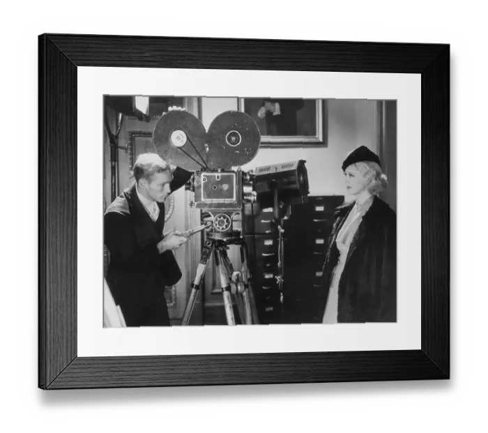 Framed Print : Bette Davis with Cotton Warburton Framed Print : Bette Davis with Cotton Warburton