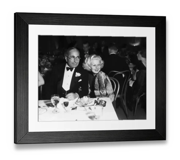 Framed Print : Louis B. Mayer And Jean Harlow Seated Framed Print : Louis B. Mayer And Jean Harlow Seated